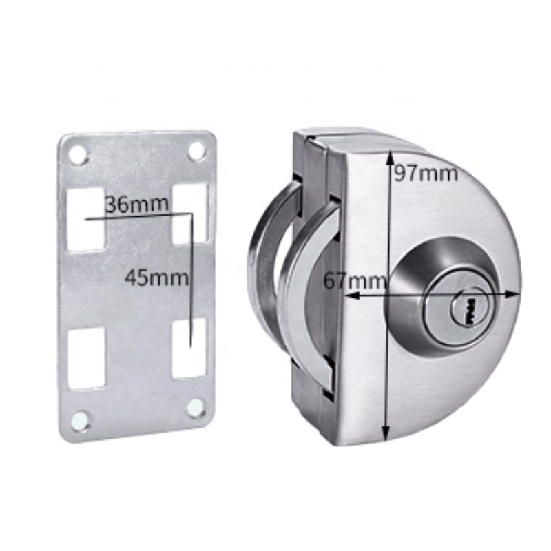 Wall To Tempered Glass Double Exterior Doors Locks Lock Without Handle