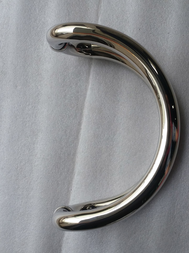 Indonesia Type Chrome Handles Modern C Shape Pull Handle Frameless
