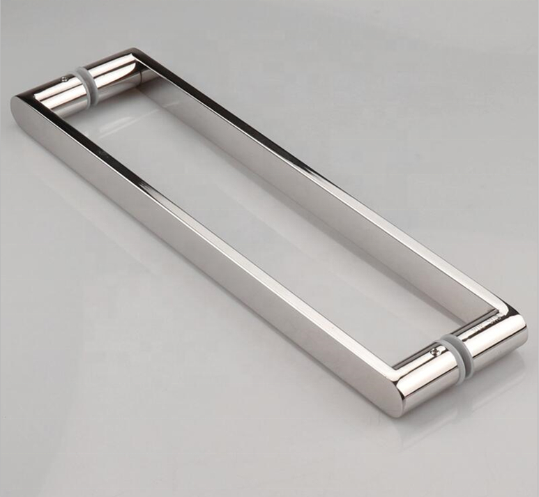 Commercial Large Double Side Mirror Pull Handle For Sliding Glass Door