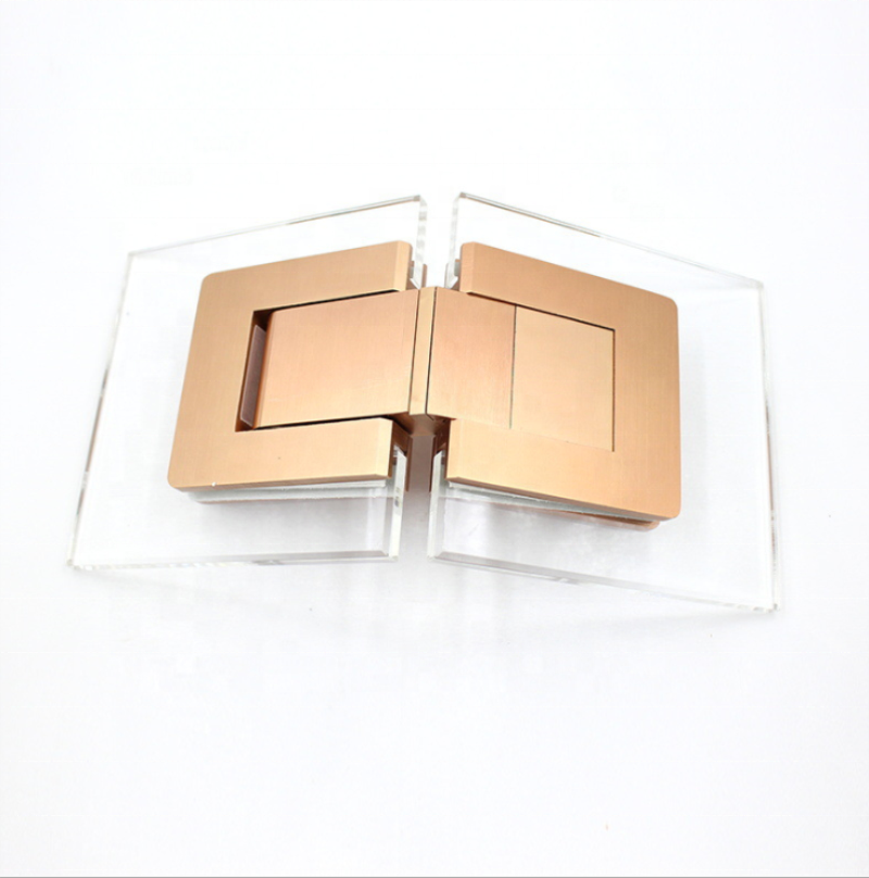 Oem 180 Degree Straight/180 To Glass Self Closing Door Rose Gold Shower