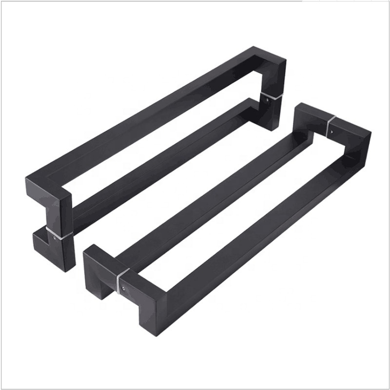 U shape SS304 grade satin door handle set